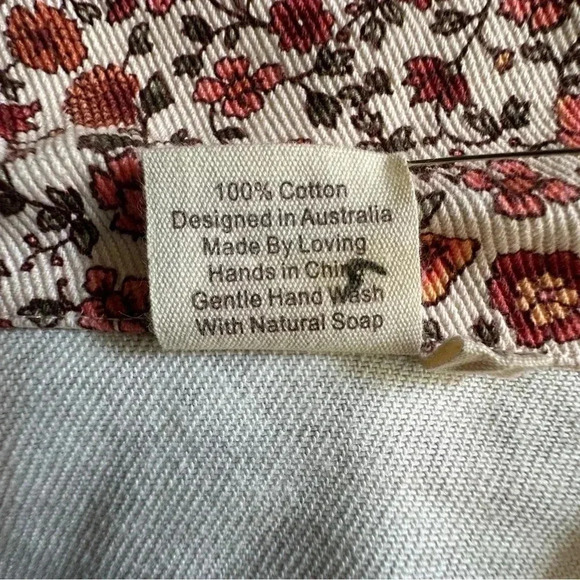 NWOT | UTILITY JACKET COTTON CANVAS FLORAL BARN COAT | XS/SM - Picture 13 of 15